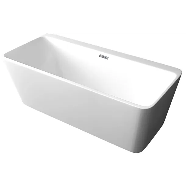 MOBI Wanna wolnostojąca Monroe Lite Square 170x80x58, Akrylowa, Biała