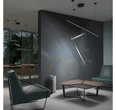 Lampa Wisząca Trio 3 Czarny Mat od Maxlight