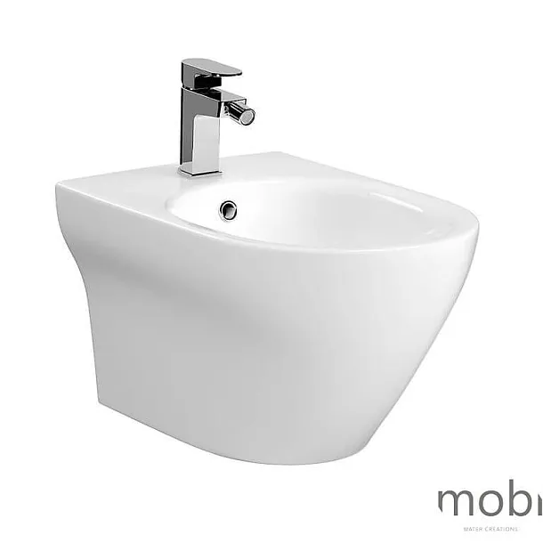 Bidet Palermo Wiszący, Biały, Połysk