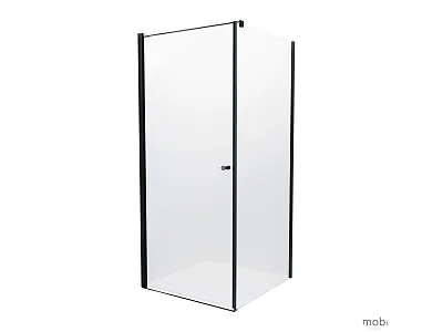 Kabina Prysznicowa Avenue Uchylna 80x80x195cm Czarna od Mobi