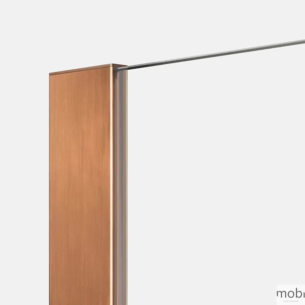 Maxfliz MOBI Kabina prysznicowa Walk-in, Szczotkowana miedź