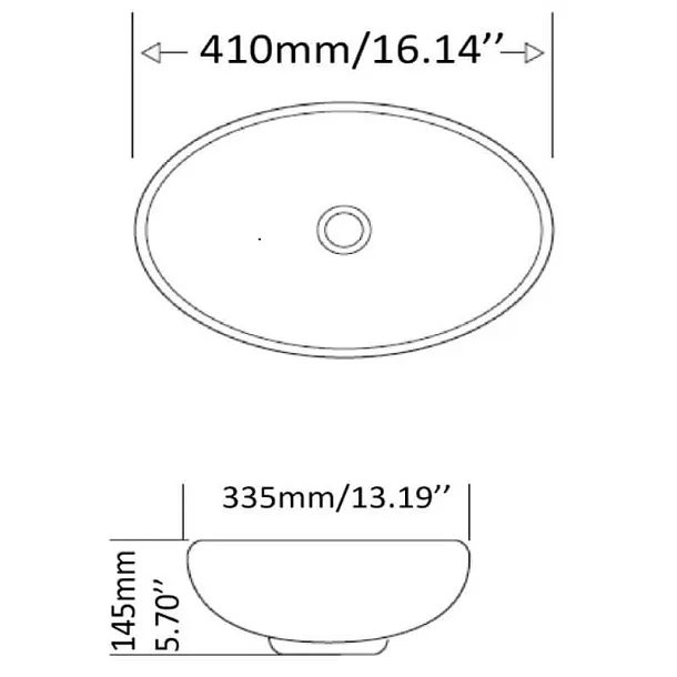 Mobi Hobby Umywalka Nablatowa 41x33,5 MCU009 4047