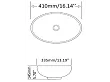 Mobi Hobby Umywalka Nablatowa 41x33,5 MCU009 4047