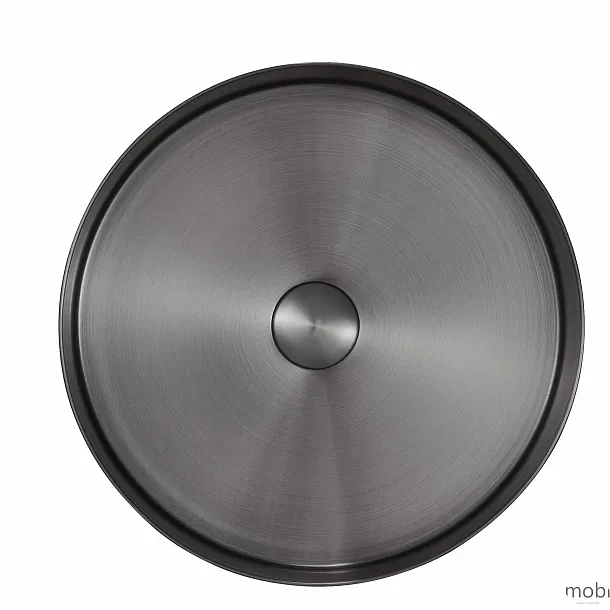 MOBI NORTHERN Umywalka Nablatowa 38x11 Gunmetal Brushed