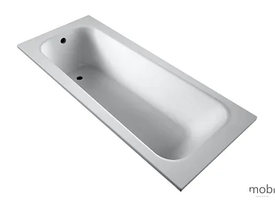 Wanna Akrylowa z Nogami 170x70cm Borneo Oval Slim od Mobi