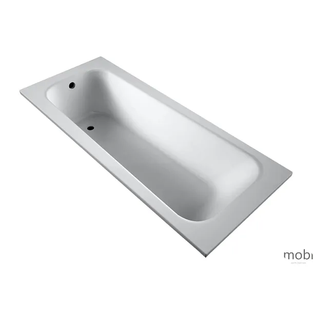 MOBI Wanna do zabudowy Borneo Oval Slim 140x70, Akrylowa z nogami