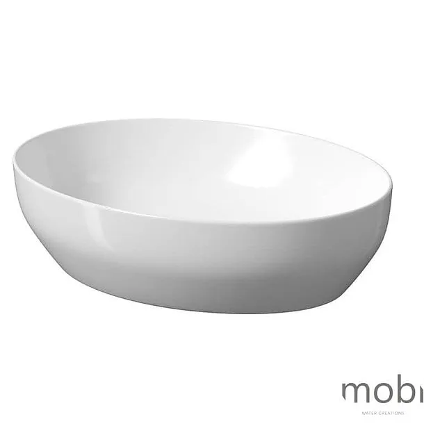 MOBI PARMA Umywalka owalna, biała