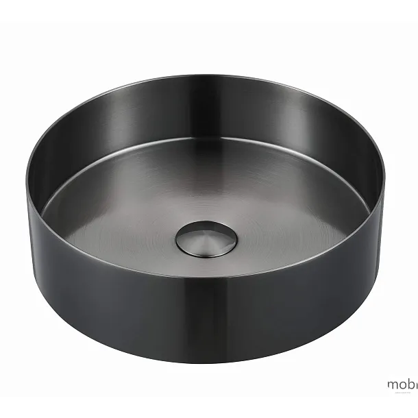 MOBI NORTHERN Umywalka Nablatowa 38x11 Gunmetal Brushed