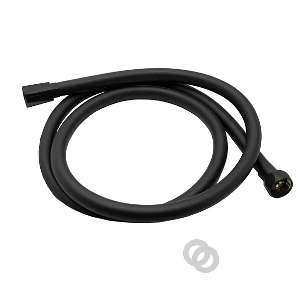 MOBI ONE BLACK Wąż Prysznicowy, Czarny