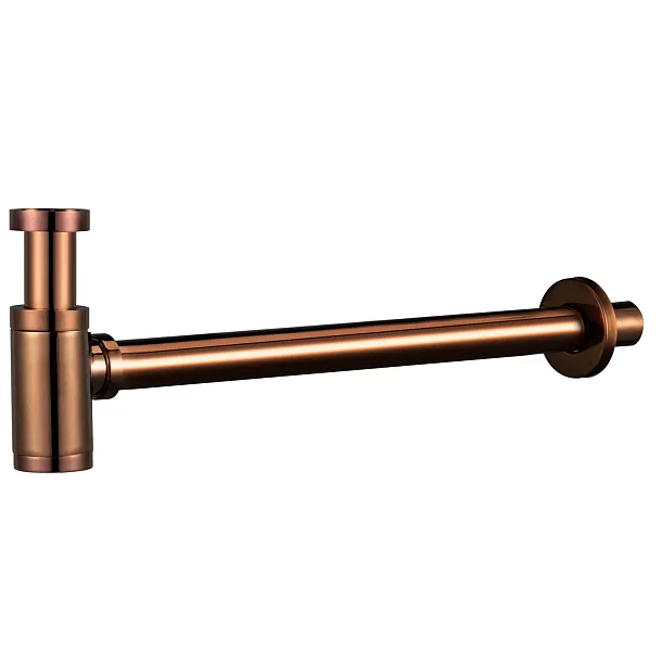 MOBI Syfon Umywalkowy Premium Okrągły Copper Brushed