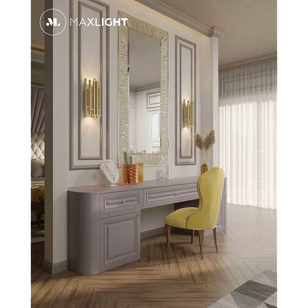 Kinkiet Organic Złoto Szczotkowane od Maxlight