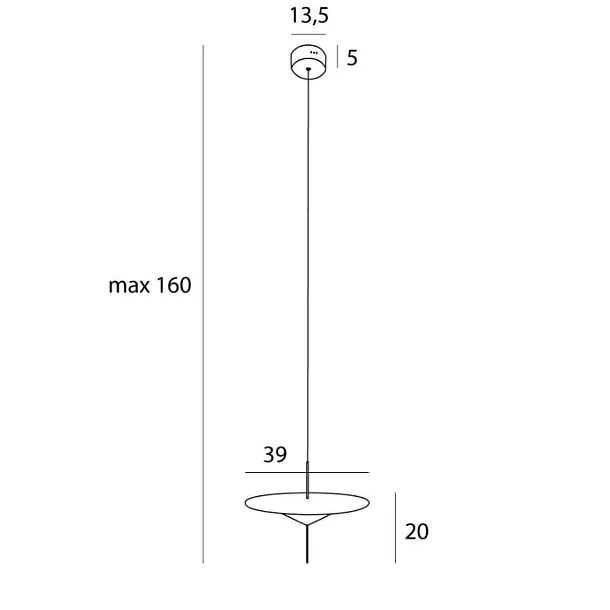 Lampa Wisząca Cone II Czarna od Maxlight
