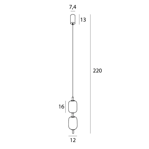 Lampa Wisząca Elena 8W od Maxlight
