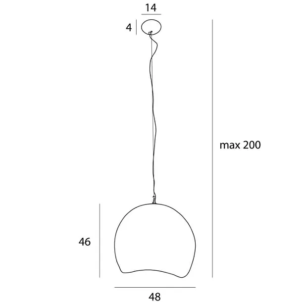 Lampa Wisząca Pierre 48cm Biała od Maxlight