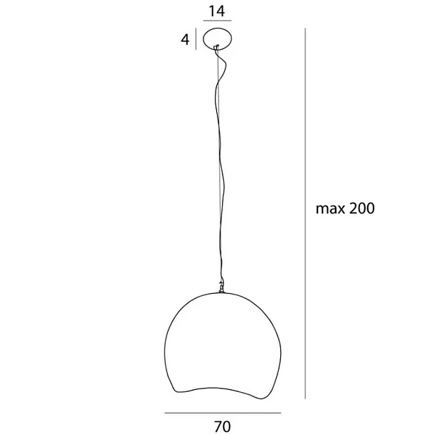 Lampa Wisząca Pierre 70cm Biała od Maxlight