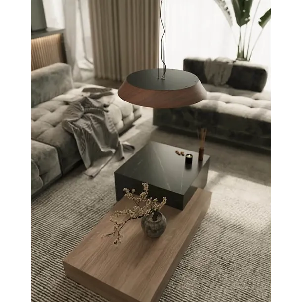 Lampa Wisząca Tamago Dark Walnut Wood od Maxlight