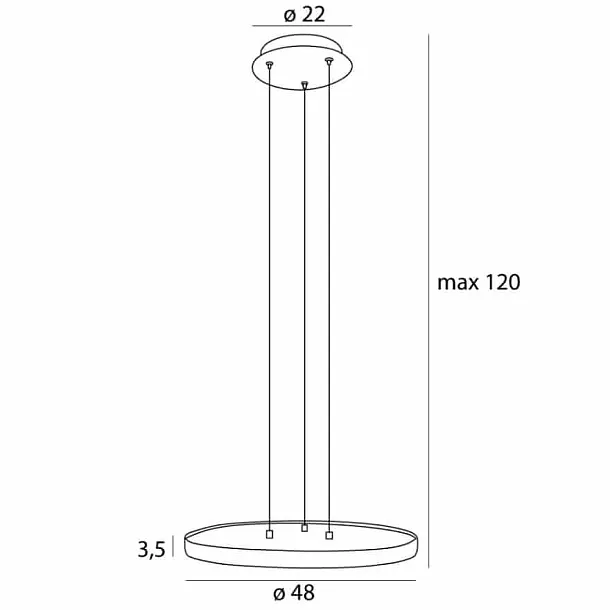 Lampa Wisząca  Vik 50cm od Maxlight