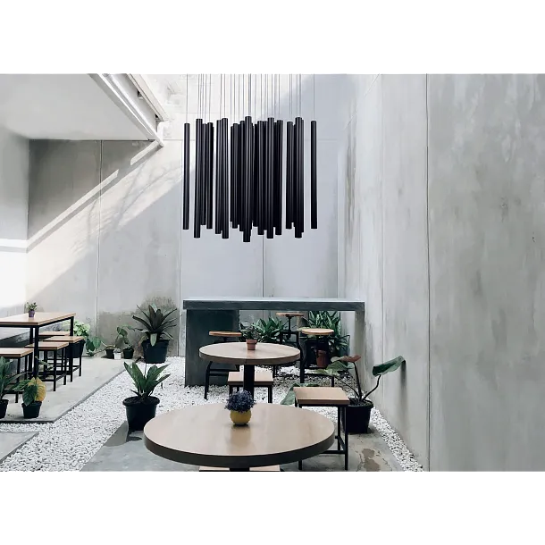 Lampa Wisząca Organic Black 33x1 Ściemnialna od Maxlight