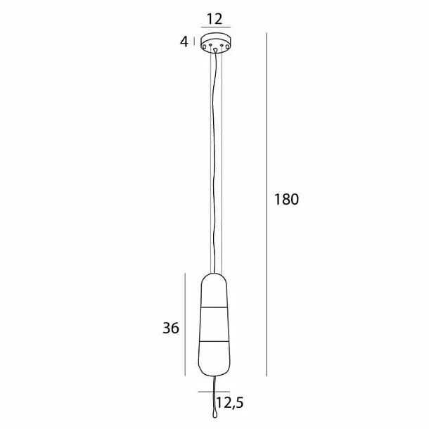 Lampa Wisząca Mauri 1 Transparent Glass od Maxlight