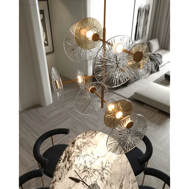 Lampa Allure Wisząca Złota od Maxlight