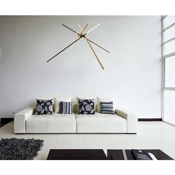 Lampa Wisząca Spider Złota od Maxlight