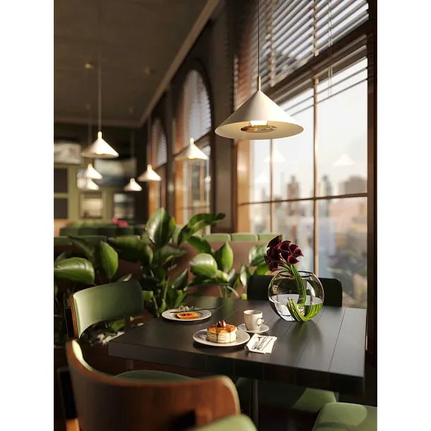 Lampa Wisząca Vulcano I Biała/Złota od Maxlight