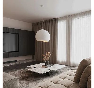 Lampa Wisząca Pierre 70cm Biała od Maxlight