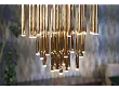 Lampa Wisząca Organic Gold 33x1  Ściemnialna Złota od Maxlight