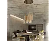 Lampa Wisząca Organic Gold 33x1  Ściemnialna Złota od Maxlight