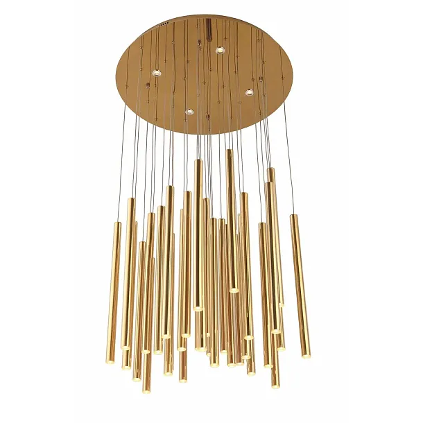 Lampa Wisząca Organic Gold 33x1  Ściemnialna Złota od Maxlight