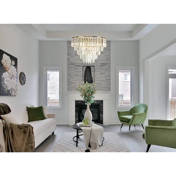 Lampa Wisząca Monaco Złota Ø60cm od Maxlight