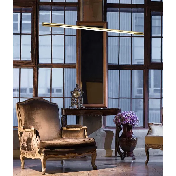 Lampa Wisząca Organic Horizon Ściemnialna Złota 150cm od Malight
