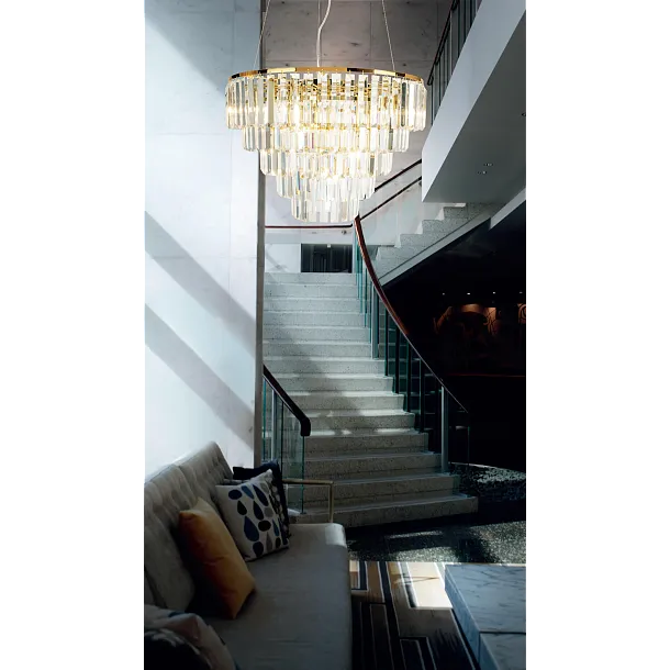 Lampa Wisząca Monaco Złota Ø60cm od Maxlight