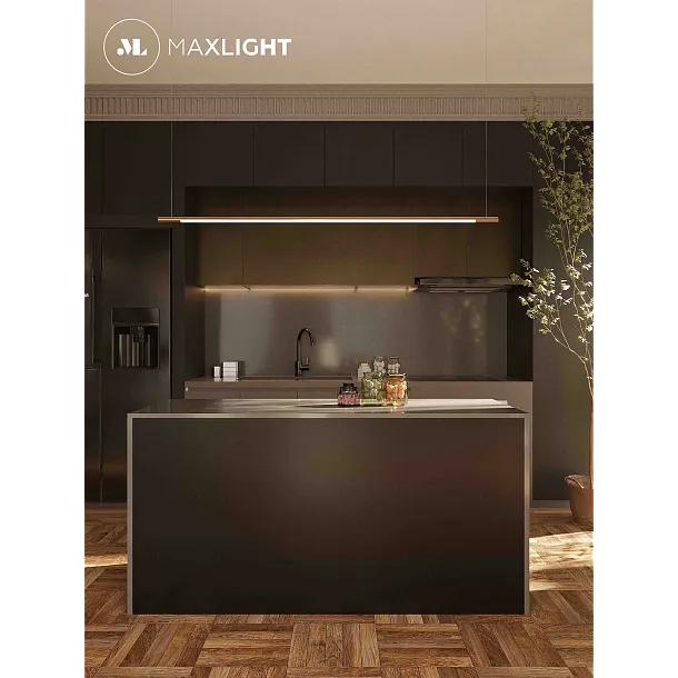 Lampa Wisząca Organic Horizon Ściemnialna Złota 150cm od Malight