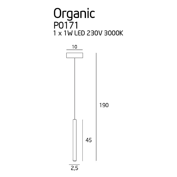 Lampa Wisząca Organic Copper od Maxlight