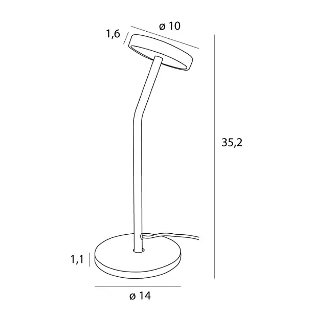 Lampa Stołowa Ibiza Czarna od Maxlight