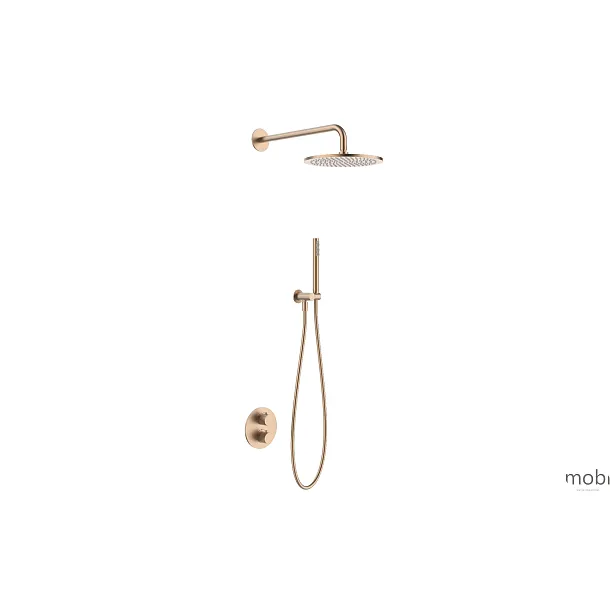 Termostatyczny natryskowy zestaw podtynkowy Northern Copper Brushed Miedź Szczotkowana od Mobi