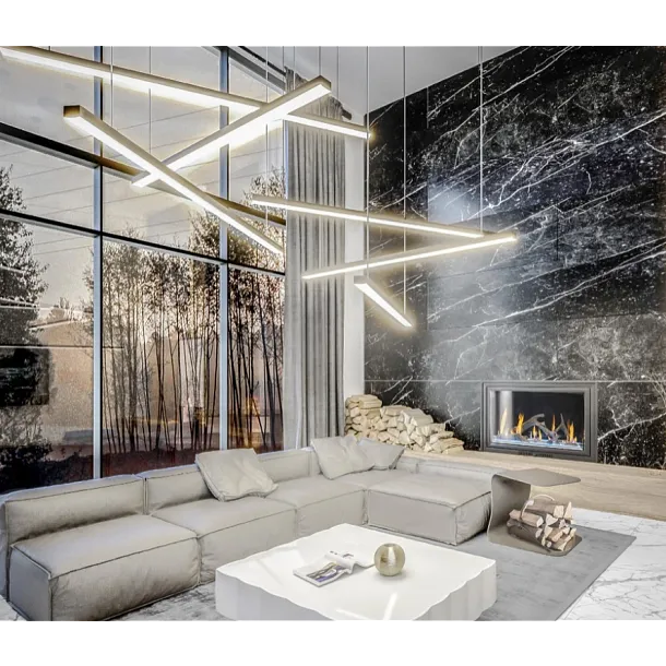 Lampa Wisząca Trio 3 Ściemnialna Czarna od Maxlight
