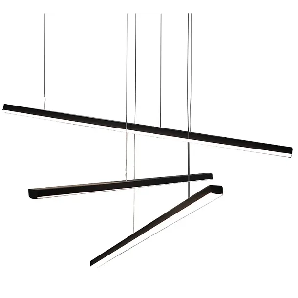 Lampa Wisząca Trio 3 Ściemnialna Czarna od Maxlight
