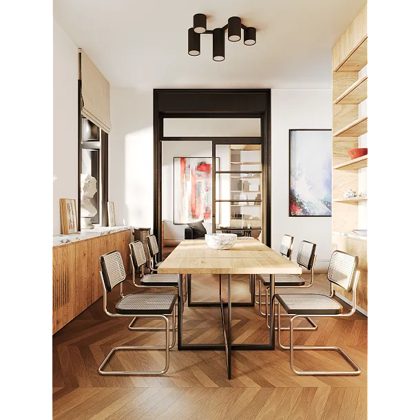 Lampa Sufitowa Laxer Czarna od Maxlight