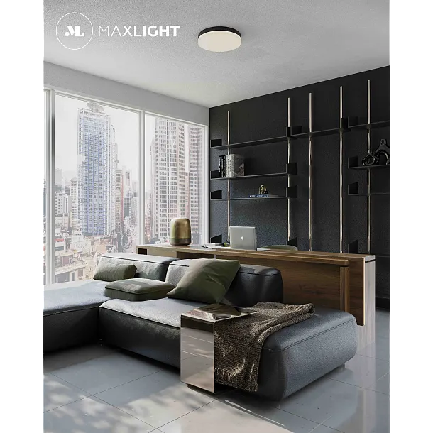 Plafon Sekko Czarny od Maxlight