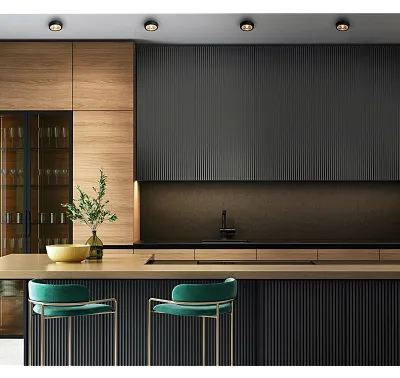 Lampa Sufitowa Charon Czarna IP65 od Maxlight