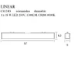 Lampa Sufitowa Linear Ściemnialna 18W 4000K Biała od Maxlight