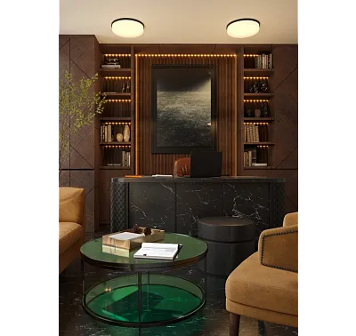 Plafon Oda Czarny IP44 od Maxlight