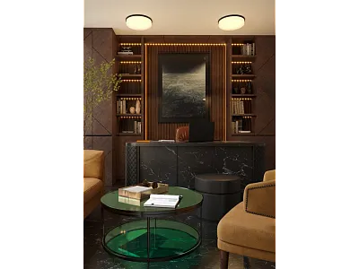 Plafon Oda Czarny IP44 od Maxlight