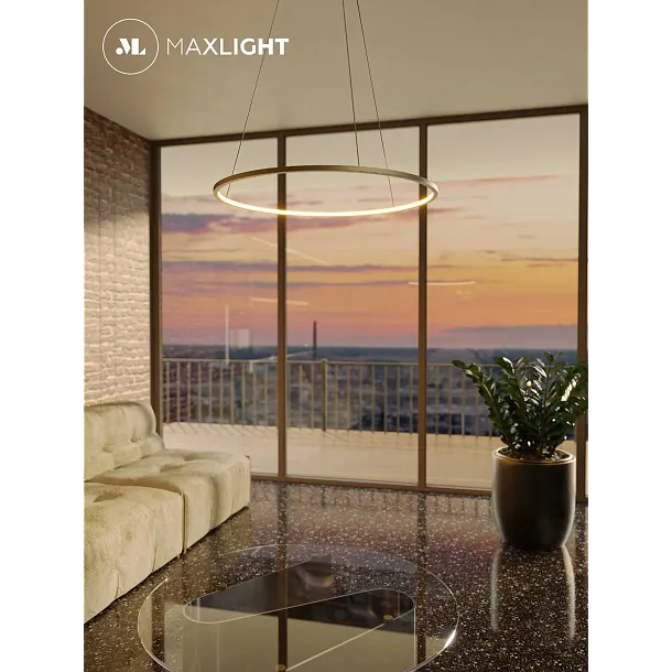 Lampa Wisząca Queen 50cm Złoto Szczotkowane od Maxlight