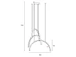 Lampa Wisząca Trio Arc Black Matt od Maxlight