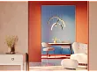 Lampa Wisząca Trio Arc Brushed Gold od Maxlight