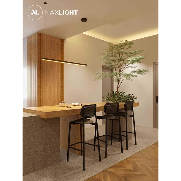 Lampa Wisząca Trio 1 Czarna Ściemnialna od Maxlight