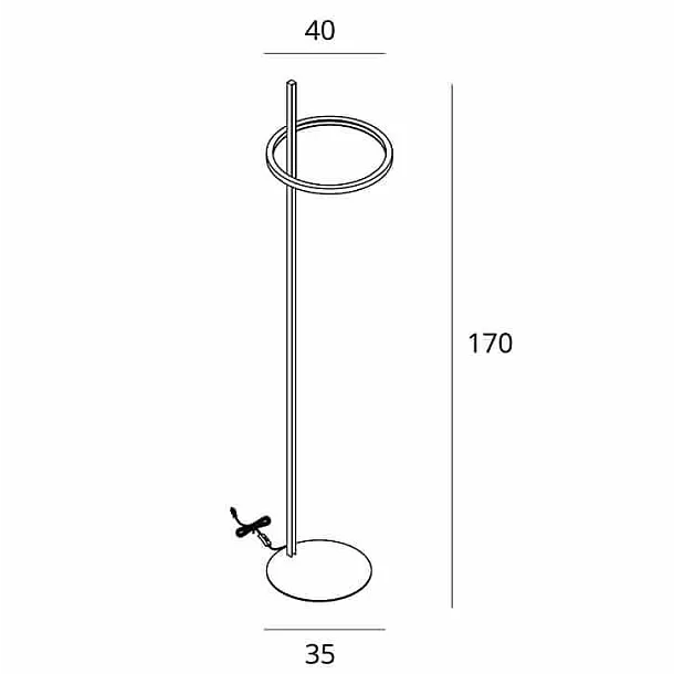 Lampa Podłogowa Lozanna 27W Brushed Bronze od Maxlight